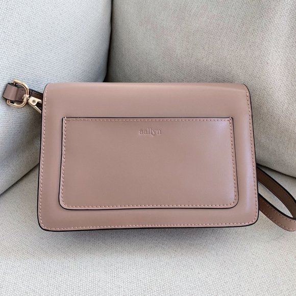 The Bobbi Leather Small Crossbody Bag - Pink - Picture 14 of 16
